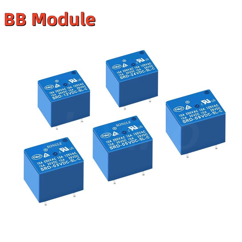 รีเลย์ SRD-12VDC-SL-C SRD-12VDC-SL SRD-12VDC SRD-12V 4/5PINS 12V DC คุณภาพสูง 5 ชิ้น