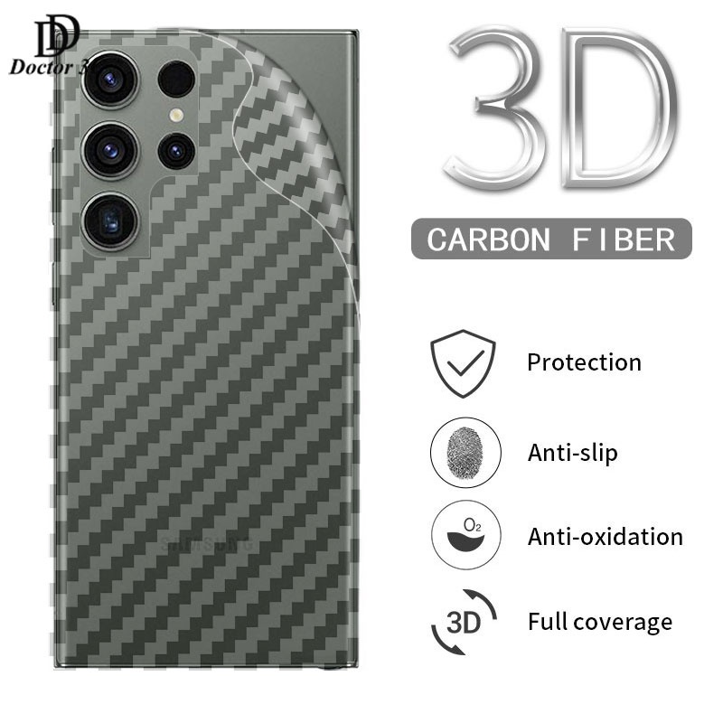 3D คาร์บอนไฟเบอร์ป้องกันฟิล์มสําหรับ Samsung ss Galaxy S25 Edge S24 S23 Ultra Plus S25 + S24 + S23 +