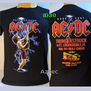 เสื้อวง ACDC เสื้อวินเทจ เสื้อยืดคอกลม ผ้าcotton ใส่สบาย ลายวินเทจ ใส่ได้ทั้งชายหญิง (id30)