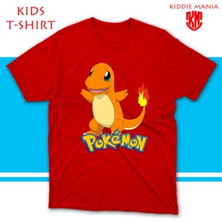 เสื้อยืดแขนสั้นเสื้อยืดคอกลม Pokemon Charmander High Quality T-Shirt for Kids (P4)เสื้อยืดS-5XL