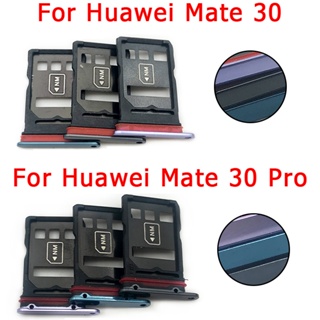  สําหรับ Huawei Mate 30 Pro ใหม่ ไมโครนาโน ซิมการ์ด ถาด ช่องใส่อะแดปเตอร์ ซ็อกเก็ต โทรศัพท์มือถือ ซิมการ์ด