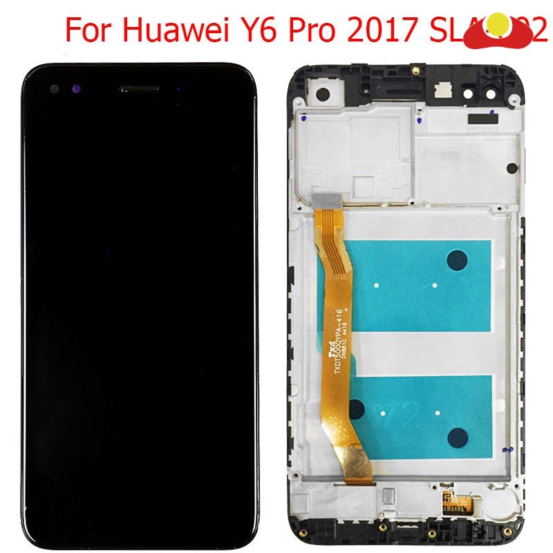 LCD ต้นฉบับสําหรับ Huawei Y6 Pro 2017/P9 Lite mini/เพลิดเพลินไปกับ 7 จอแสดงผล LCD WIth กรอบ 5.0 "Hua
