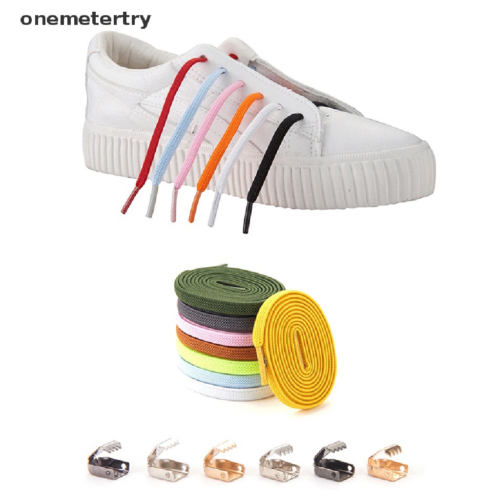 Onem เชือกผูกรองเท้าผ้าใบ แบบยืดหยุ่น ปลอดภัย ไม่ต้องผูกเชือก สําหรับเด็ก และผู้ใหญ่ 1 ชุด