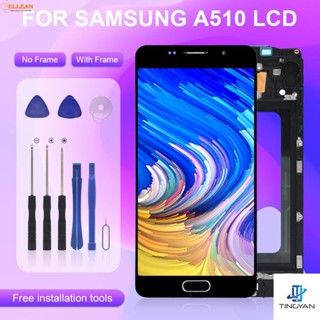 Catteny หน้าจอสัมผัส lcd ดิจิไทเซอร์ 5.2 นิ้ว A5 2016 พร้อมกรอบ สําหรับ Samsung Galaxy A510 A510F A510M