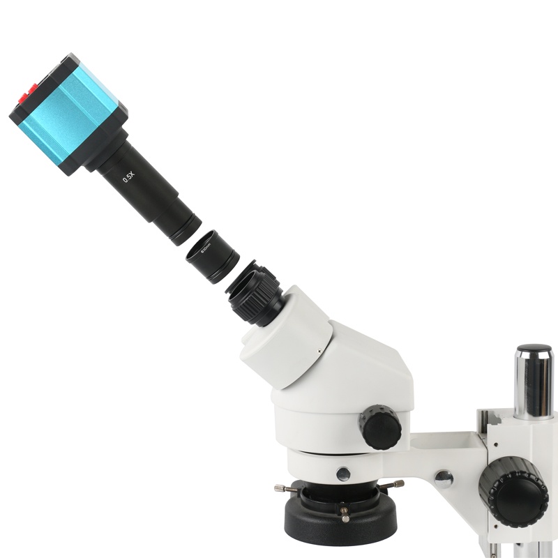 แหวนอะแดปเตอร์กล้องจุลทรรศน์ 0.5X 0.4X 1.0X C Mount Lens to 23.2 มม. 30 มม. 30.5 มม. Stereo Biological Microscope สําหรับกล้องวิดีโอ CMOS CCD