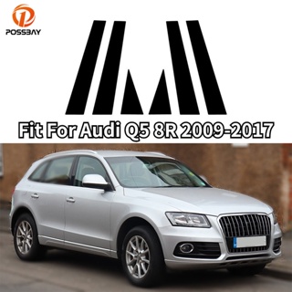 ขายดี สติกเกอร์ติดเสาประตูหน้าต่างรถยนต์ สําหรับ Audi Q5 8R 2009-2013 2014 2015 2016 2017 B C 6 ชิ้น