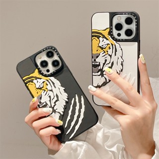 Casetifg เคสโทรศัพท์ซิลิโคน TPU แบบนิ่ม ลายหัวเสือ 3D กันกระแทก คุณภาพสูง สําหรับ iPhone 11 12 13 14 Pro Max 14Plus X XS Max XR