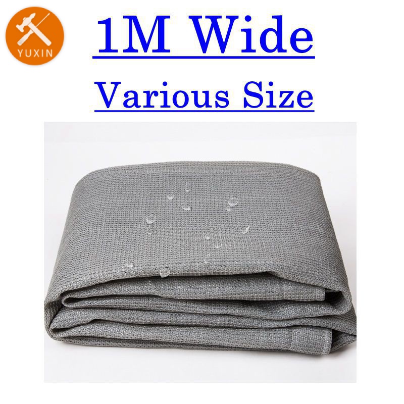 ขนาดต่างๆกลางแจ้ง Sun Shade สุทธิสีเทา Garden Sun Shade Sails แรเงา 90%