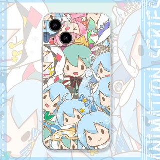 Cartoon Hatsune Miku เคสไอโฟน 11 12 pro max X Xr Xs Max 8 Plus case Se 2020 เคส iPhone 8พลัส 13 14 pro max 7 Plus cover