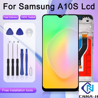 อะไหล่หน้าจอสัมผัสดิจิทัล lcd A10S พร้อมเครื่องมือ แบบเปลี่ยน สําหรับ Samsung Galaxy A107