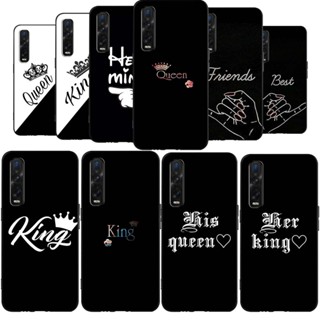 เคสโทรศัพท์ซิลิโคน TPU แบบนิ่ม ลาย AM37 Couple King Queen สําหรับ Oppo A56s A16K A16e A1 A1x Find X6