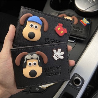 Driving License Leather Case Wallace and Gromit Drivers License Two in One Pack Motor Vehicle License Protective Cover Female Cinnamoroll Babycinnamoroll Card Holder kKuX