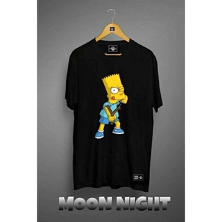 Simpson bart black and white unisex tshirt_02