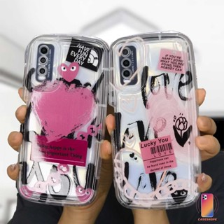 เคสโทรศัพท์มือถือแบบนิ่ม ลายกราฟฟิตี้หัวใจ Comme des Garcons สําหรับ VIVO Y02 Y21S Y20S Y35 Y12i Y12S Y22 Y22S Y12 Y20 Y15S Y15C Y91C Y16 Y21 2021 Y21A Y21T