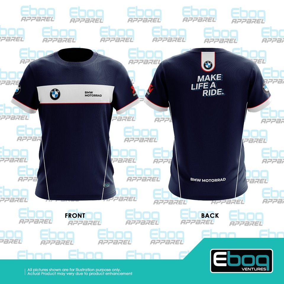 [พร้อมส่ง] เสื้อยืดไมโครไฟเบอร์ พิมพ์ลาย BMW MOTORRAD 14 Eboq Sublimation AD Eboq