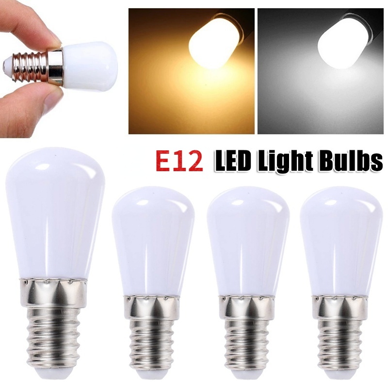หลอดไฟ LED E12 220V ความสว่างสูง ประหยัดพลังงาน ขนาดเล็ก สําหรับตกแต่งบ้าน ตู้เย็น 1 ชิ้น