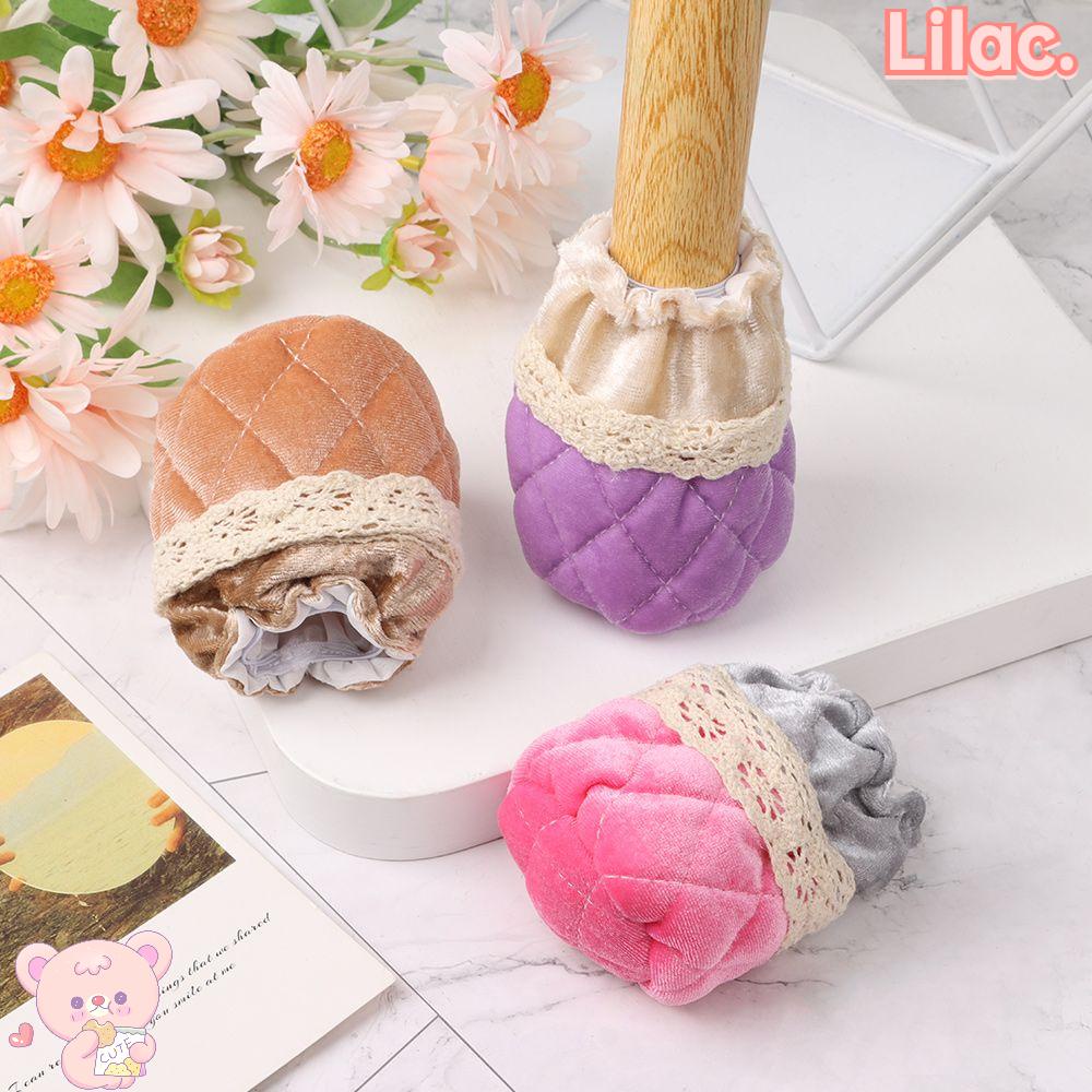 Lilac ปลอกสวมหุ้มขาเก้าอี้ผ้าลูกไม้กันลื่นหลากสีสําหรับตกแต่งเฟอร์นิเจอร