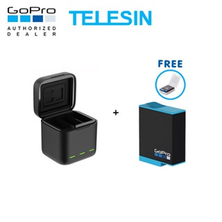 GoPro 10 / 9 Telesin Charger Box + GoPro Battery แท่นชาร์จ ที่ชาร์จ + แบตเตอร์รี่โกโปร ประกัน 1 ปี