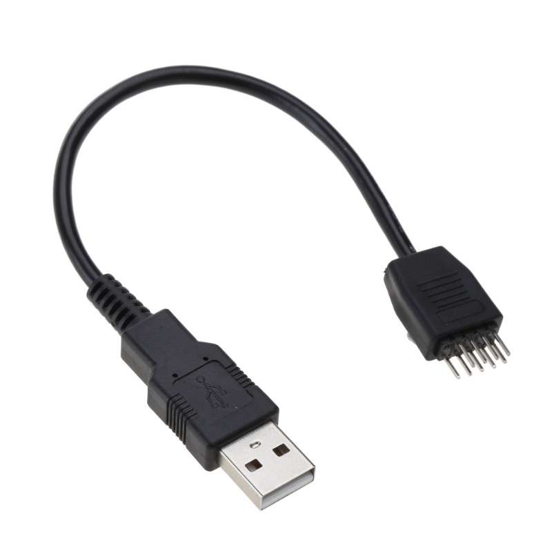 WIN 9-Pin USB Male Header to Single USB Type A Male Cable