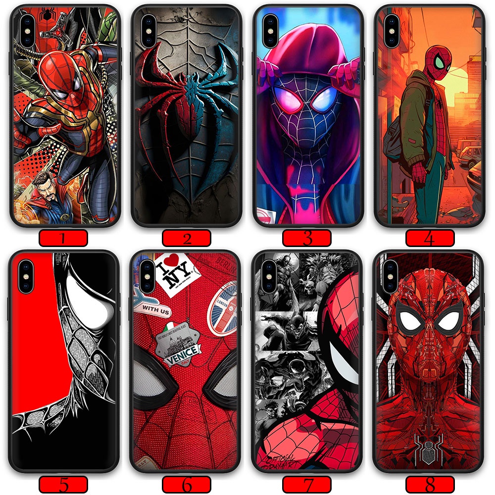 พร้อมส่ง เคสโทรศัพท์มือถือ กันกระแทก ลายสไปเดอร์แมน สําหรับ iPhone 5 5s SE 6 6s 6Plus 6sPlus 7 7Plus 8 8Plus P9B4B