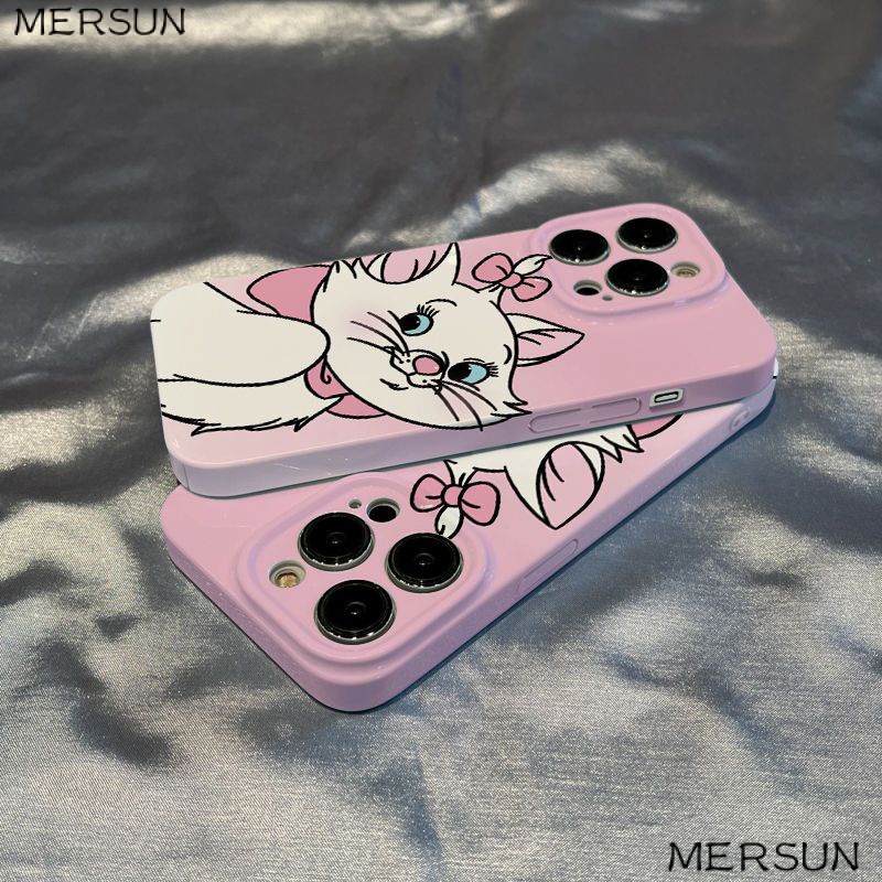 เคสโทรศัพท์มือถือ ลายการ์ตูนแมวแมรี่ สําหรับ Apple Iphone 14plus 13promax 12 11 7 8xsxr S1PW