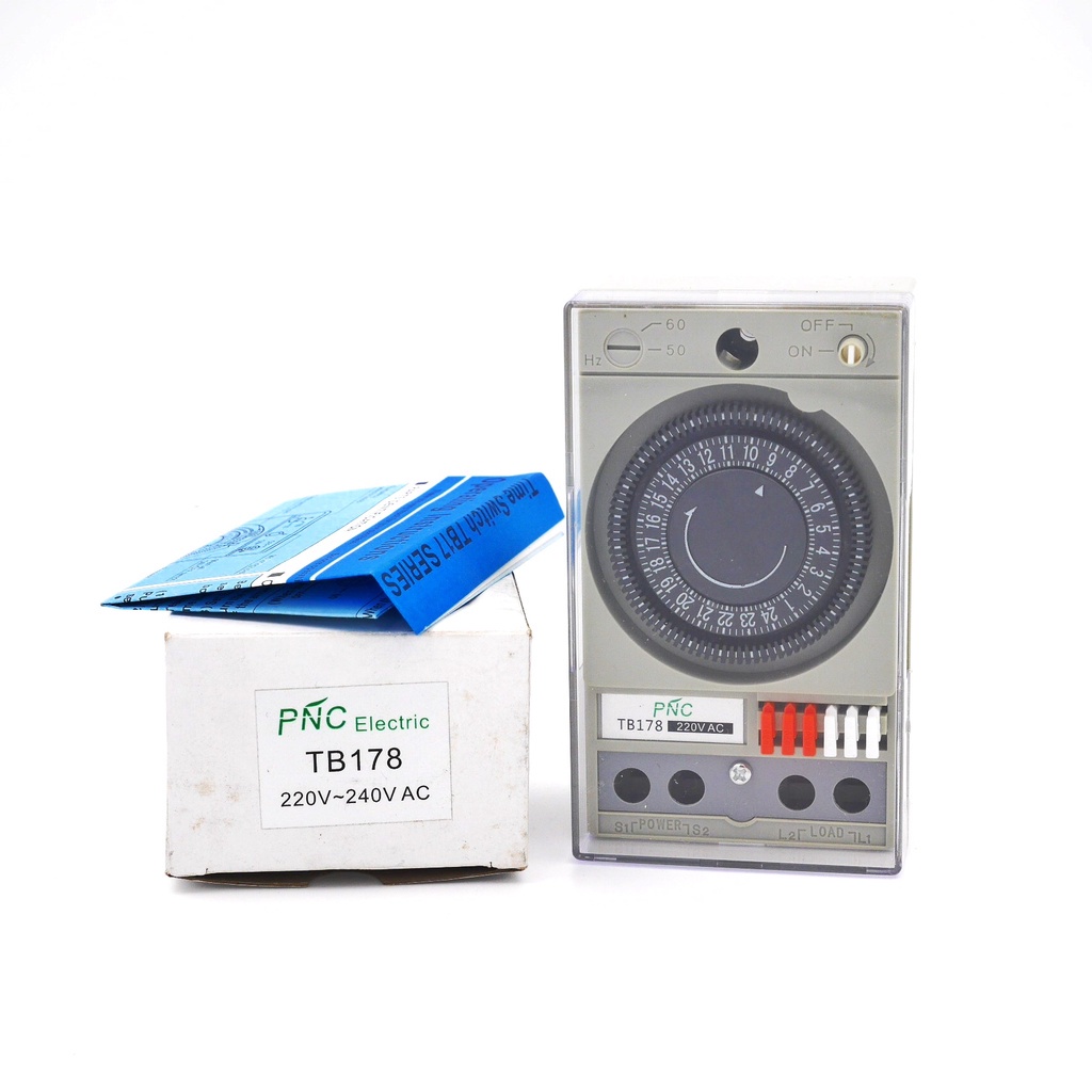 ของแท้ PNC TIMER SWITCH TB178 PNC ทามเมอร์แบบเข็มจิ้ม 220V