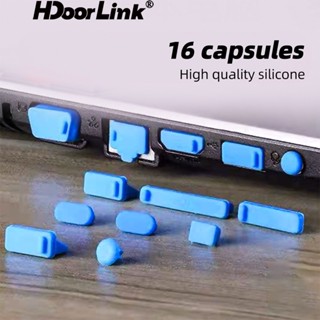 Hdoolink ปลั๊กเสียบกันฝุ่น USB กันน้ํา สําหรับแล็ปท็อป โน้ตบุ๊ก คอมพิวเตอร์ 16 ชิ้น