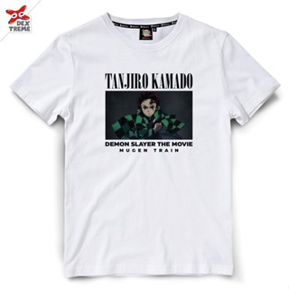 #ถูกสุด Dextreme เสื้อดาบพิฆาตอสูร  T-shirt DYB-007 Demon Slayer ลาย Tanjiro ทันจิโร่ มี สีดำ และ สีขาว