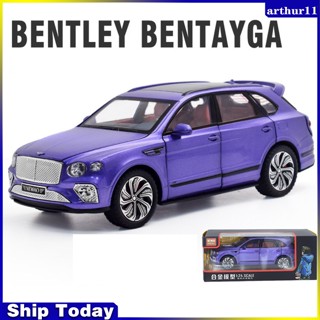 Arthur โมเดลรถยนต์จําลอง 1:24 Bentley Bentayga ของเล่น ของขวัญ สําหรับเด็กผู้ชาย