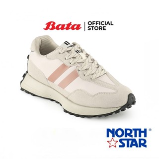 Bata บาจา ยี่ห้อ North Star รองเท้าผ้าใบแบบผูกเชือก สนีกเกอร์ สำหรับผู้หญิง รุ่นPAMERU สีน้ำตาล 5208070 สีม่วง 5209070