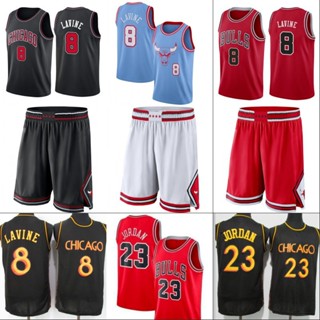 เสื้อกีฬาแขนสั้น ลายทีม NBA Jersey Chicago Red Bull Team 8 #ชุดยูนิฟอร์มบาสเก็ตบอล ปักลายเมือง 23 ชิ้น 442349