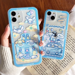 Compatible For Tecno POVA 5 4 Pro Spark 10 Pro Spark GO 2023 POVA 2 NEO POP 5 4 LTE Spark 8C 7T 7 Pro 6 Go Camon 18P 17P เคสโทรศัพท์มือถือแบบใส ลาย Cinnamoroll สร้างสรรค์ สําหรับ