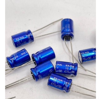 แพ็ค5ตัว 470uf 6.3v 16v 25v 35v 50v 63vอลูมิเนียม Electrolytic Capacitor