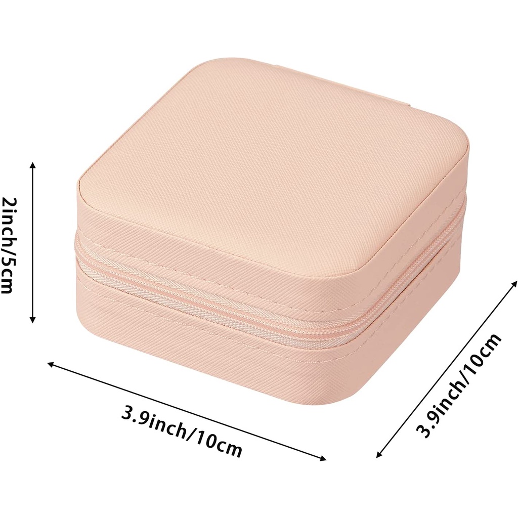 กล่องเก็บเครื่องประดับ ต่างหู สร้อยคอ แหวน แบบพกพา สําหรับผู้หญิง - รูปที่ 5