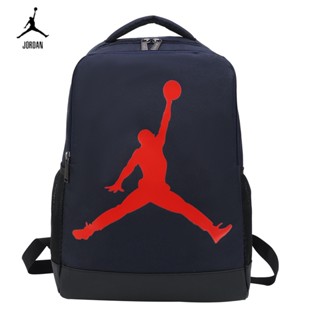 กระเป๋าเป้สะพายหลังลําลอง พิมพ์ลายโลโก้ Air Jordan ขนาดใหญ่ เหมาะกับการพกพาเล่นกีฬากลางแจ้ง สําหรับผู้ชาย และผู้หญิง