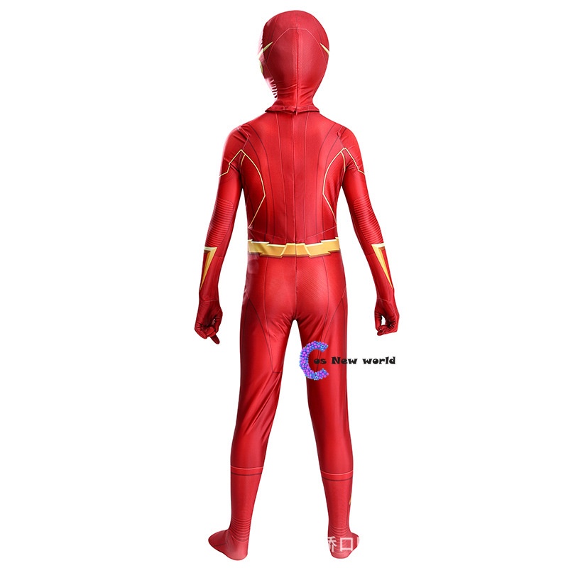 Boy The Flash Muscle Superhero แฟนซีชุดเด็กแฟนตาซีการ์ตูนภาพยนตร์ Carnival Party ฮาโลวีนเครื่องแต่งกายคอสเพลย์ ราคา ถูกที่สุด ดีลบีเคเค แกลเลอรีภาพที่ 4
