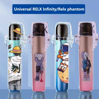 เคสแข็ง แบบใส ลายการ์ตูน พร้อมสายคล้อง สําหรับ relax Infinity Plus relax phantom