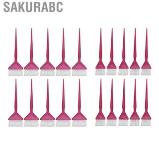 Sakurabc Hair Color Brush Set   Brush Pointed Handle 10pcs Long Lasting Applicators  for Salon for Hairdresser