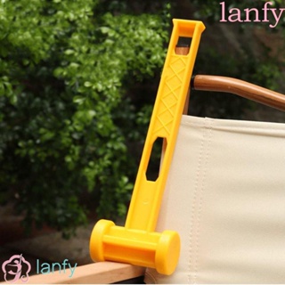 Lanfy ค้อนพลาสติก น้ําหนักเบา แบบพกพา พร้อมตัวดึงตะปู สําหรับตั้งเต็นท์