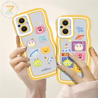 เคส OPPO A78 A57 2022 4G A77S A17K A55 A16 A15 A54 A12 A3S A5S A74 A54 A94 A31 A53 A9 2020 A96 A76 F9 F11 Pro เคสซิลิโคนลายการ์ตูนหมีพูห์ลายการ์ตูนน่ารัก