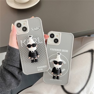 เคสโทรศัพท์มือถือ ลายการ์ตูน Karl Lagerfeld 3D แฟชั่น สําหรับ iPhone 14 13 12 11 Pro Max 14promax