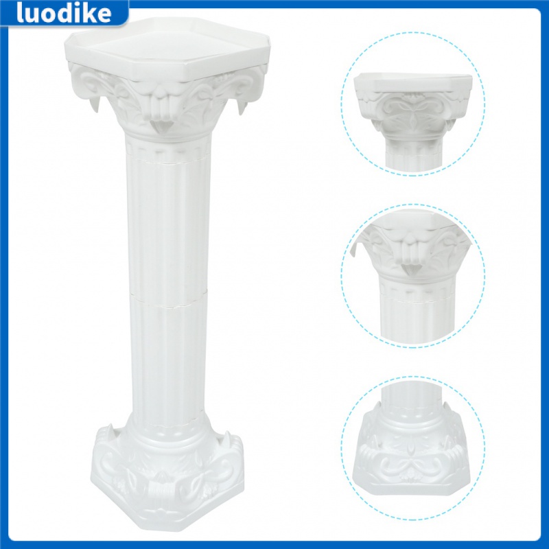 1pcs เสาโรมันตั้งตรง คอลัมน์ ฉากซุ้ม แจกันดอกไม้ สไตล์ยุโรป ฉากแต่งงาน ของตกแต่ง แจกันพลาสติก