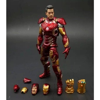 โมเดลตุ๊กตา Avengers League 2 Hero Armored Iron Man MK43 ขยับได้ ขนาด 7 นิ้ว แฮนด์เมด