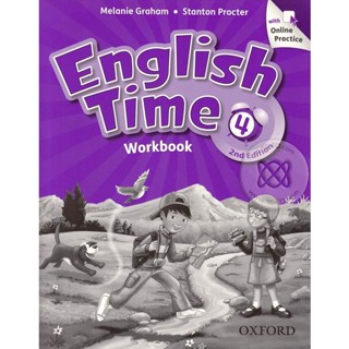 Bundanjai (หนังสือเรียนภาษาอังกฤษ Oxford) English Time 2nd ED 4 : Workbook +Online Practice (P)