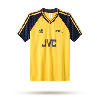 เสื้อกีฬาแขนสั้น ลายทีมชาติฟุตบอล Arsenal Away 1989-91 AAA สไตล์วินเทจ แห้งเร็ว สําหรับผู้ชาย ไซซ์ S-XXL