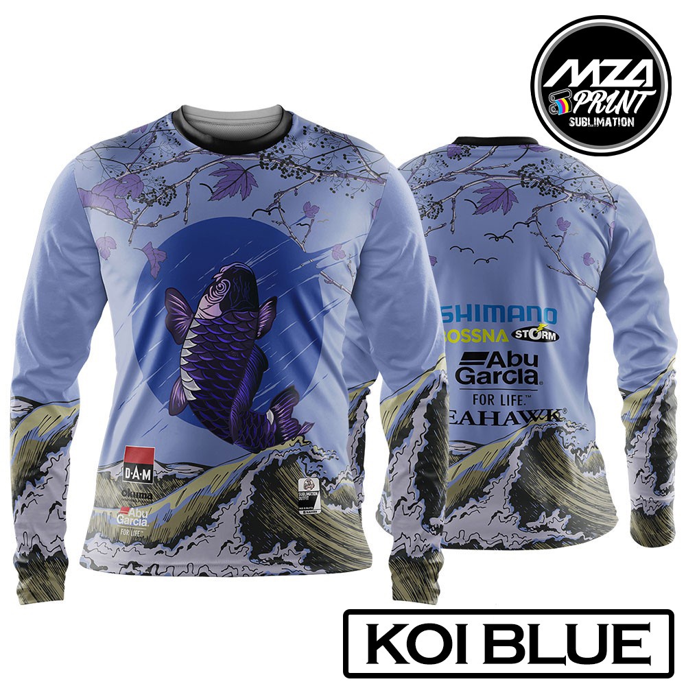 เสื้อกีฬาตกปลา Baju Pancing Koi Edition | เสื้อผ้า ป้องกันรังสียูวี สําหรับตกปลา | Shimano BOSSNA SEAHAWKS