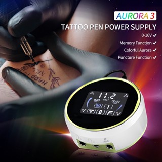 Aurora-3 พาวเวอร์ซัพพลายสัก FTF หน้าจอสัมผัส พร้อมอะแดปเตอร์ สําหรับคอยล์ และปากกาโรตารี่