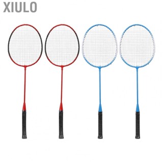 Xiulo Badminton Racket Set  Robust Comfortable Handle Badminton Racquet Lightweight Iron Alloy  for Outdoor