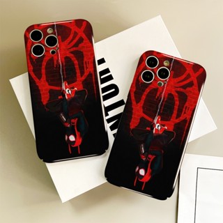 เคสโทรศัพท์มือถือ แบบแข็ง พิมพ์ลาย Spiderman Miles Morales สําหรับ Apple iPhone 14 13 12 11Pro Max Plus Mini XS X Max XR SE2020 2022 8 7 6S 6 Plus