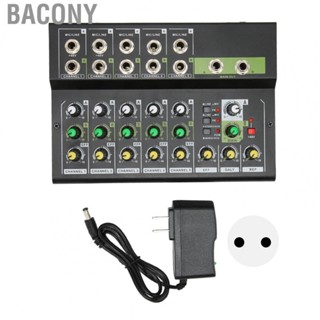 Bacony Mixer Board  Compact Studio Mixer 10 Channels Knob Adjustment  for Recording for Home